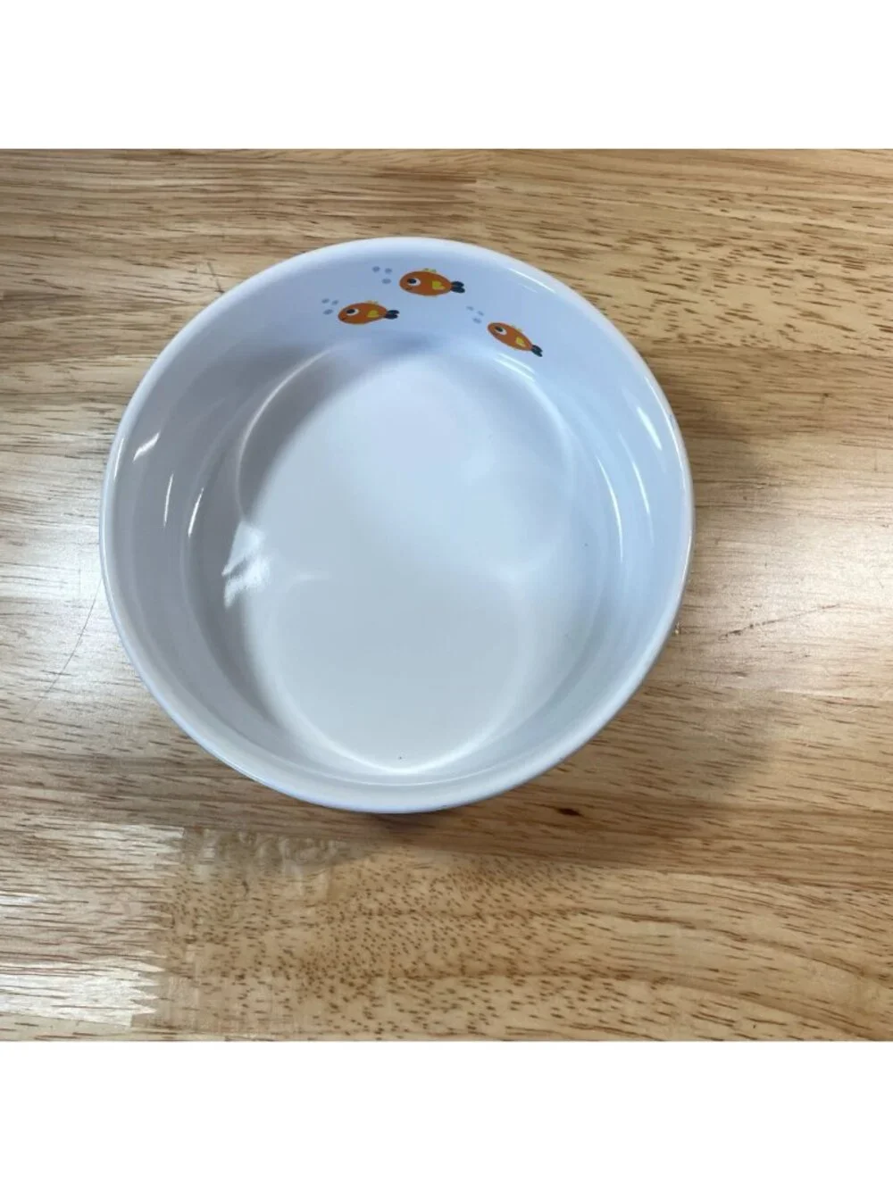 Whisker City Ceramic Cat Feeding Bowl Water Dish Kitty Fish Cute Colorful Blue